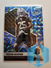 2021 Panini Mosaic #383 Trevon Moehrig Blue Reactive Prizm Rookie RC